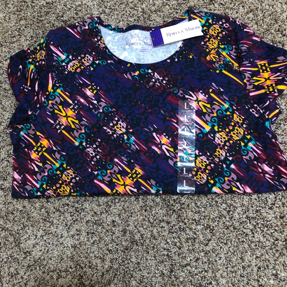 NWT Ladies 3/4 Sleeve Blouse Top - Picture 4 of 6